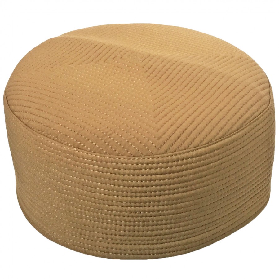 Yellow Premium Quality Quilted Turban Cap / Hat / Kufi IBZ-402-2